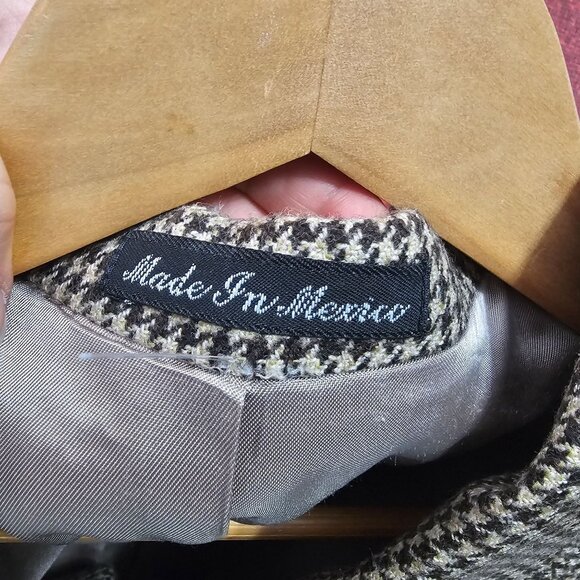 Lauren Ralph Lauren Wool Houndstooth Blazer Sport Coat 42R Quiet Luxury Academia - Picture 9 of 10